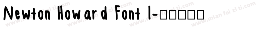 Newton Howard Font I字体转换